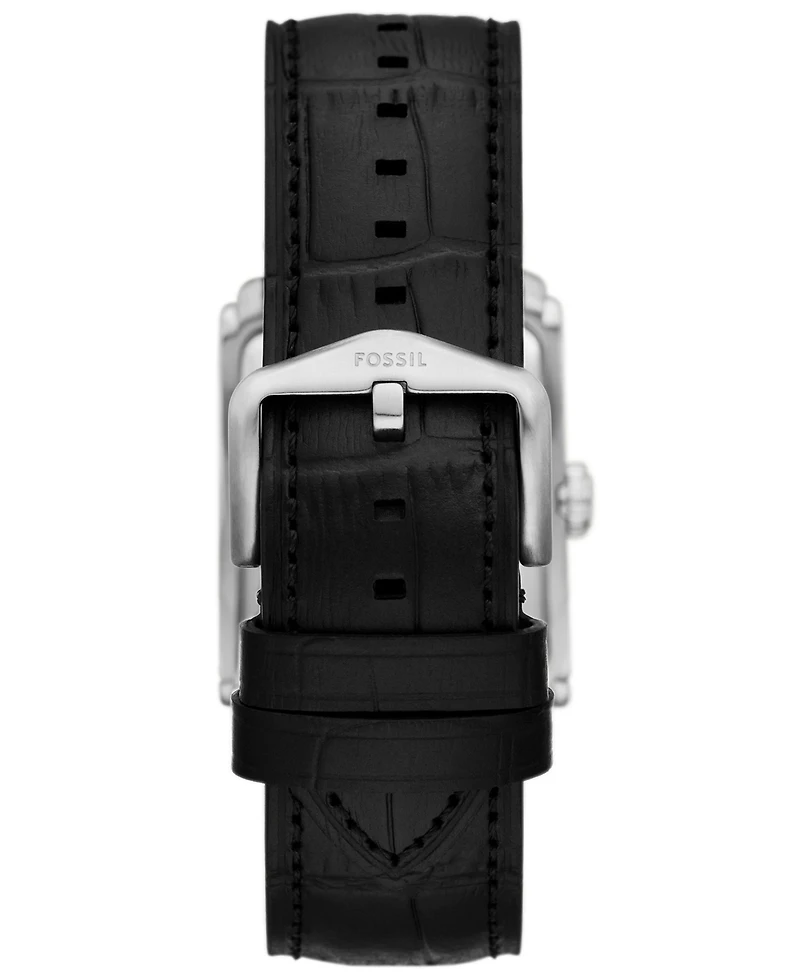 Fossil Men's Carraway Three-Hand Brown Leather Watch, 30mm