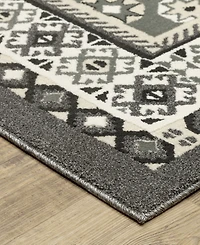 Oriental Weavers Raylan RAY02 2'3x7'6 Runner Area Rug