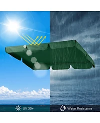 Yescom 64"x47" Swing Canopy Replacement UV30+ 180gsm Patio Top Cover Outdoor Green