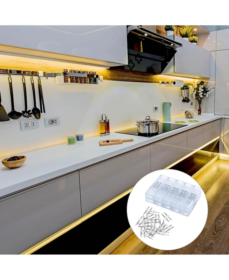 Yescom DELight 10 Sets 2 Wire Splice Connector with Pins for 7x14mm Led Neon Rope Light