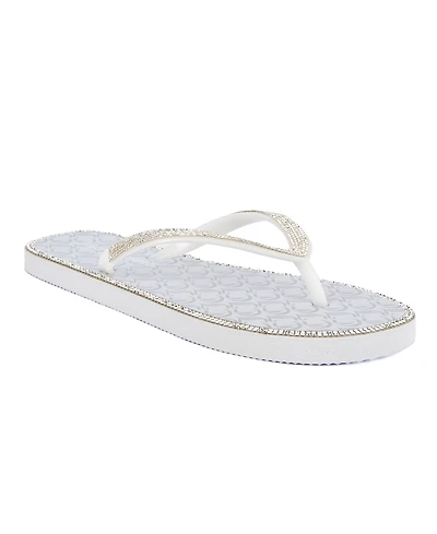 Juicy Couture Women's Surprise 2 Embellished Flip Flop Sandals