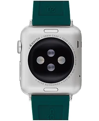 Coach Women's Emerald Green Silicone Strap for Apple Watch 38mm, 40mm, 41mm