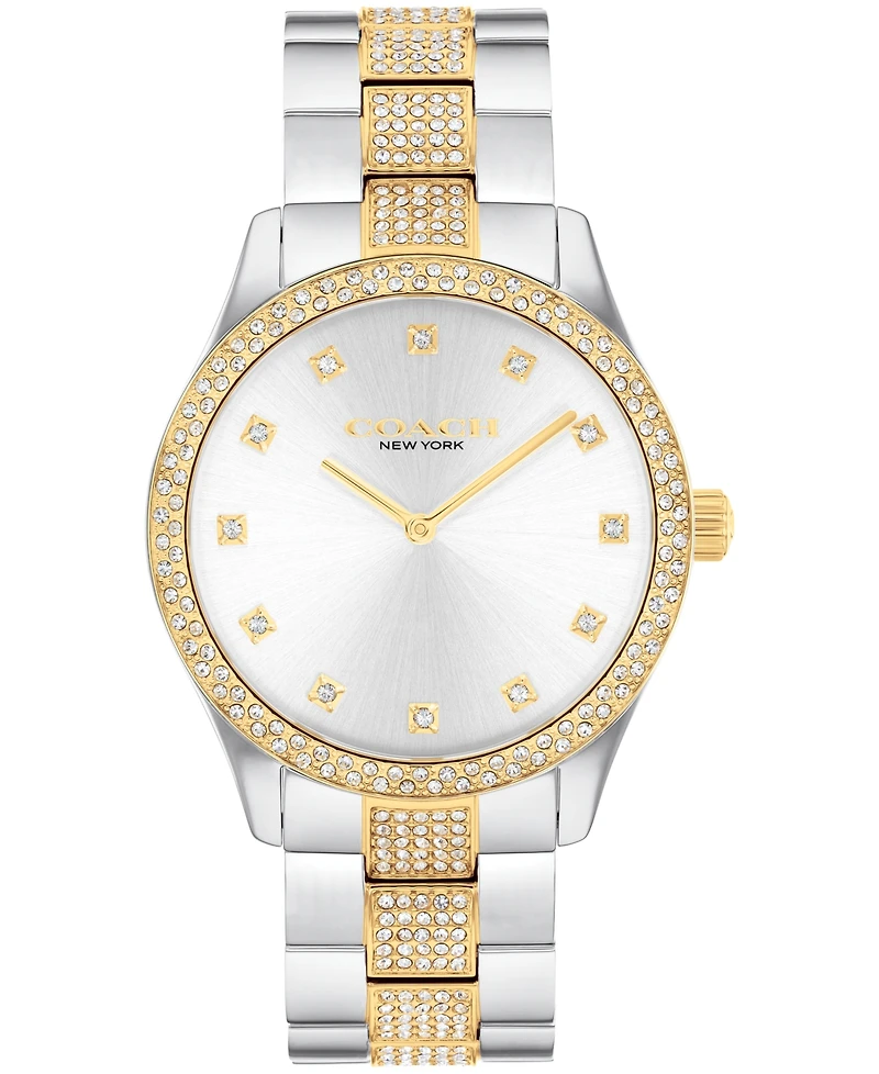 Coach Unisex Two-Tone Brooks Stainless-Steel Crystal Watch 38mm
