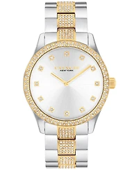 Coach Unisex Two-Tone Brooks Stainless-Steel Crystal Watch 38mm