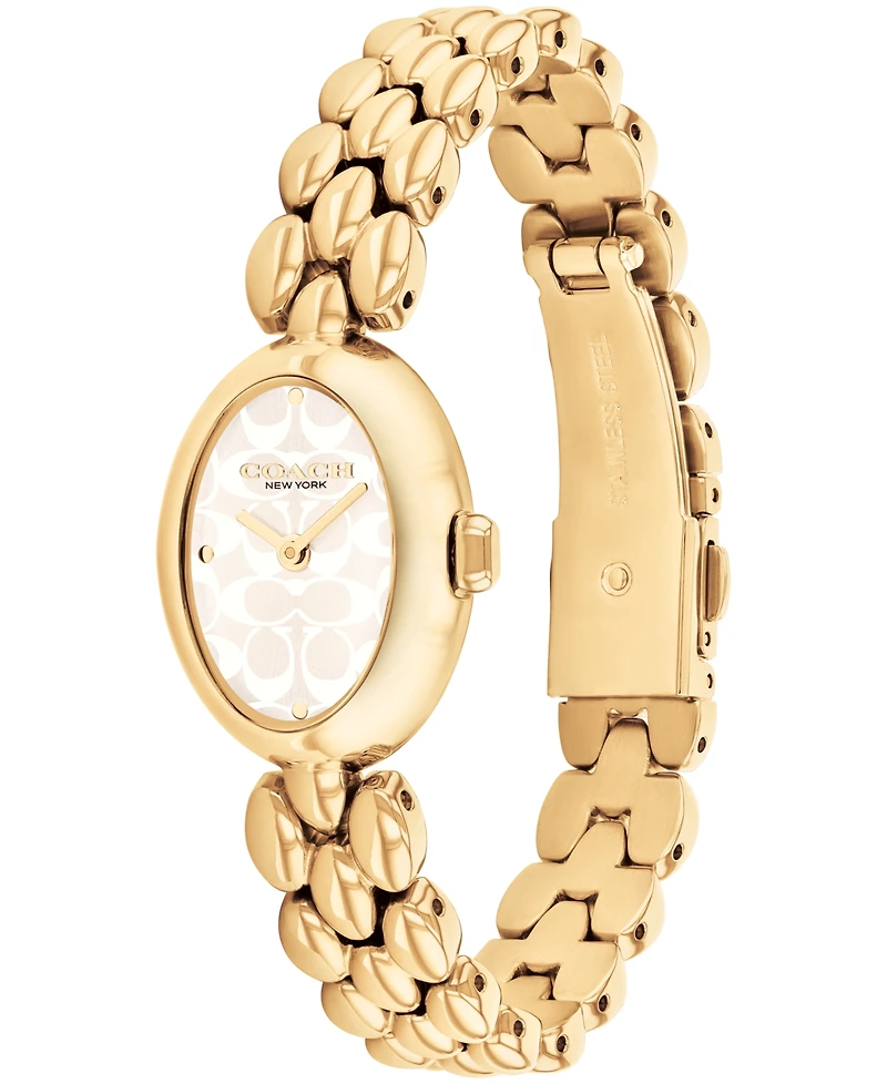 Coach Women's Gold Sammy Stainless Steel Watch 22.5mm