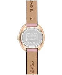 Coach Women's Blush Sammy Leather Watch 22.5mm
