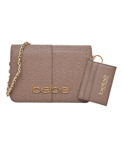 Bebe Ailey Emboss Large Crossbody Bag