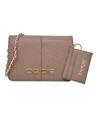 Bebe Ailey Emboss Large Crossbody Bag