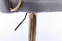 Streamdale Chrome Bar Stools with Adjustable Height and Footrest