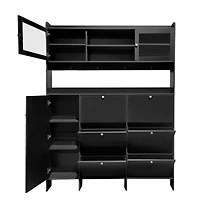 Streamdale Multifunctional Shoe Cabinet with Storage & 6 Drawers