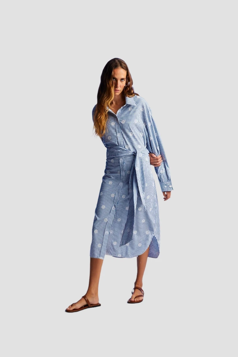 Nocturne Women's Belted Shirt Dress