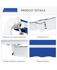 Adjustable Retractable Patio Awning for Shade and Protection