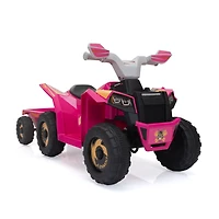 Streamdale Electric Atv for Kids with Trailer Bluetooth, Music, Power Display