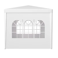 10'x10' Party Tent Outdoor Heavy Duty Gazebo Wedding Canopy + 4 Removable Walls