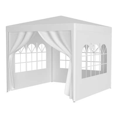 10'x10' Party Tent Outdoor Heavy Duty Gazebo Wedding Canopy + 4 Removable Walls