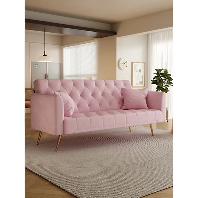 Streamdale Furniture 71" Convertible Double Folding Living Room Sofa Bed