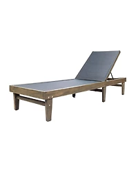 Acacia Wood Lounger Comfort and Style for Outdoor Relaxation
