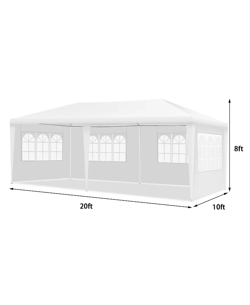 Slickblue Outdoor Party Wedding Canopy Tent with Removable Walls and Carry Bag