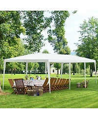 Slickblue 10 x 30 Feet Gazebo Canopy Tent with Connection Stakes and Wind Ropes