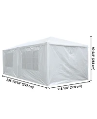 10' x 20' Party Wedding Tent Canopy Outdoor Heavy Duty Pavilion Cater Event White