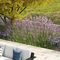 4-Panel Decorative Garden Fence with Interlocking Design