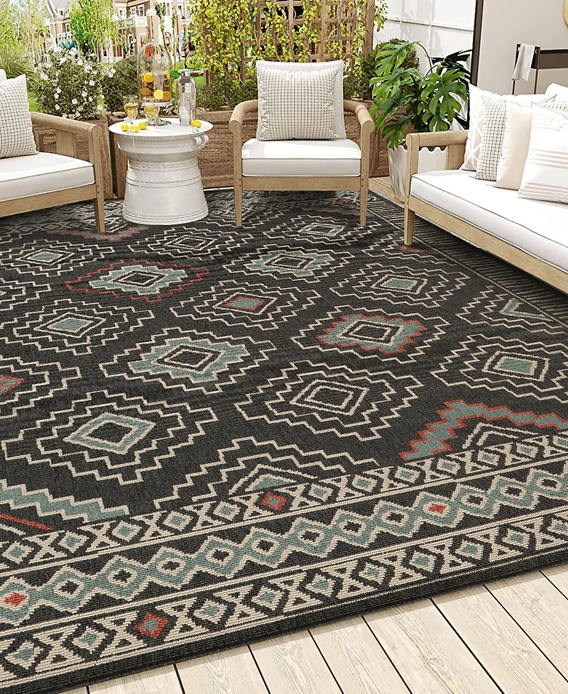 Lr Home Trixie 8'x9'9" Outdoor Area Rug