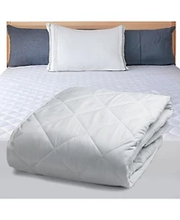East Coast Bedding Queen Size Fitted Mattress Protector Quilted Soft 300TC Cotton