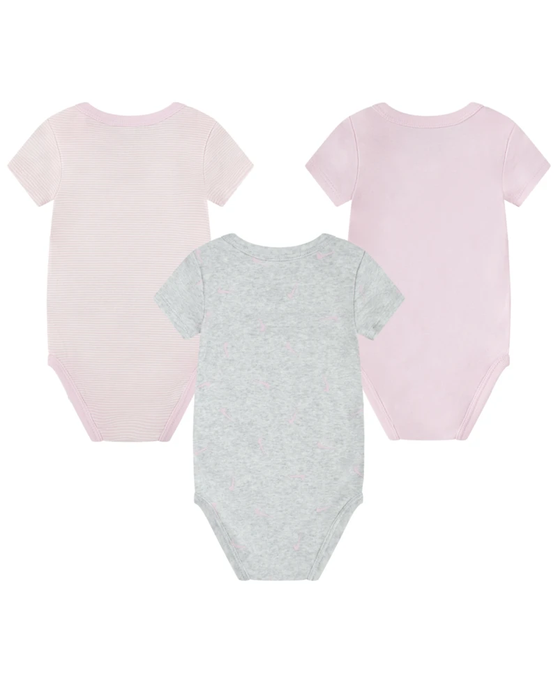 Nike Baby Boys or Girls Essentials Bodysuits, Pack of 3