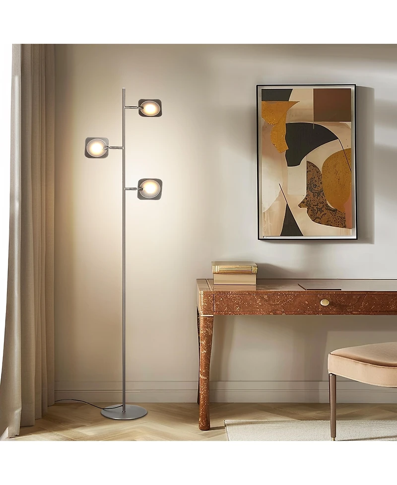 Tree 60" Modern Led Floor Lamp with Adjustable Heads