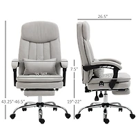 Vinsetto Reclining Vibration Massage Office Chair with Heat, Pillow