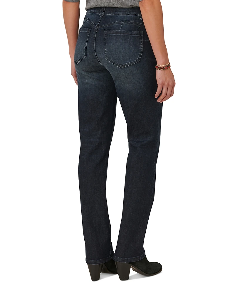 Democracy Petite "Ab"solution Straight-Leg Jeans