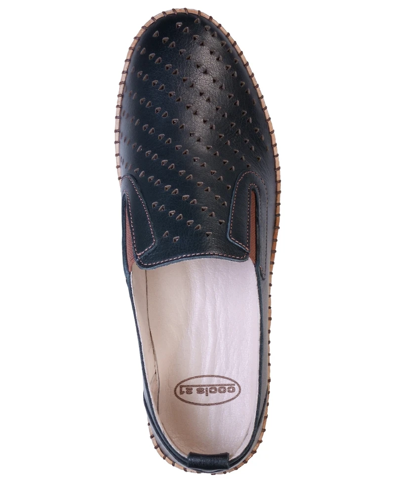 Cools 21 Women's Amillie Perforated Leather Flats