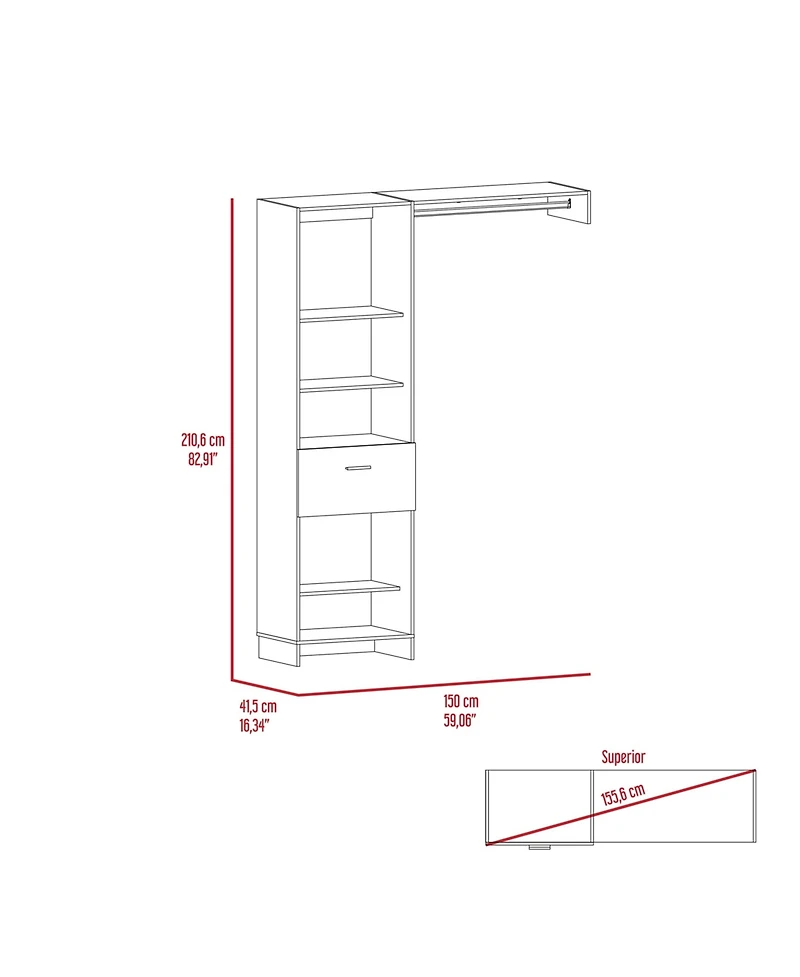 Fm Furniture Hybrid Closet System