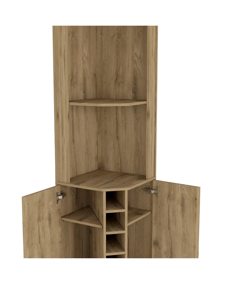 Fm Furniture Reese Corner Bar Cabinet