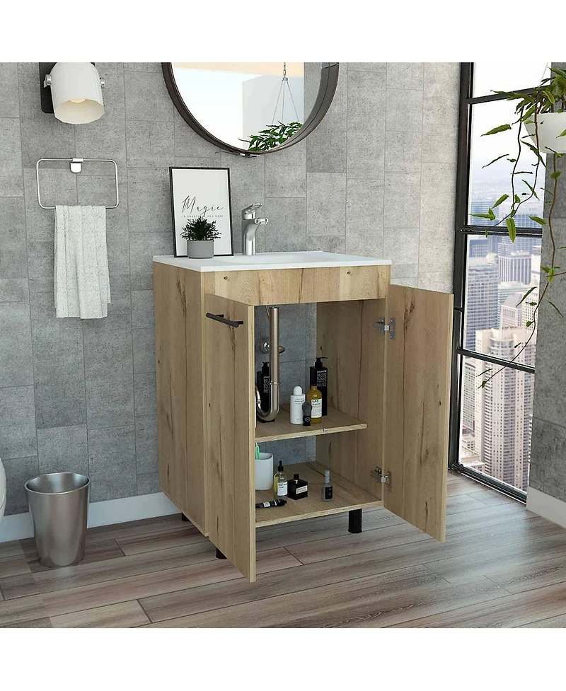 Fm Furniture Selma 60" Free standing Vanity cabinet