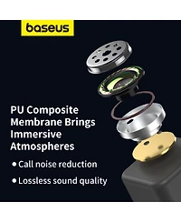 Baseus Bowie WM01 True Wireless Earbuds Bluetooth Headphones - White