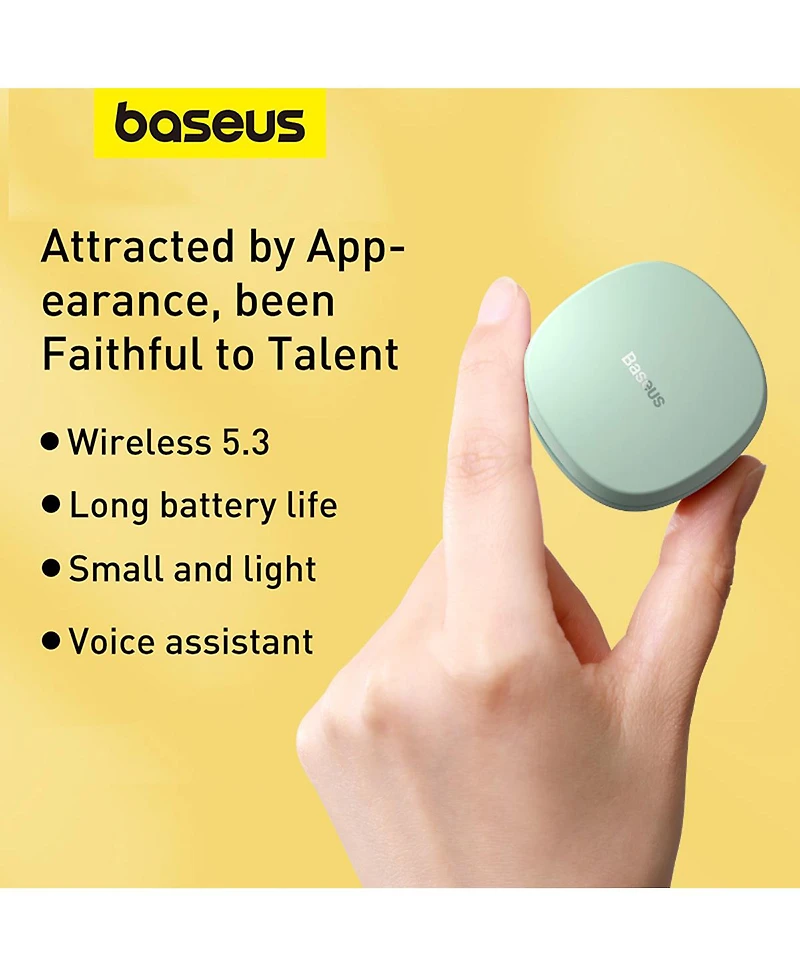 Baseus Bowie WM01 True Wireless Earbuds Bluetooth Headphones - White
