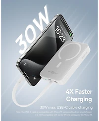 Baseus 10000mAh Magnetic Power Bank 30W MagSafe Portable Charger, Yellow