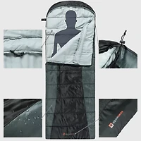 Alpine Swiss Sleeping Bag Adult Waterproof All Season Camping Backpacking Hiking