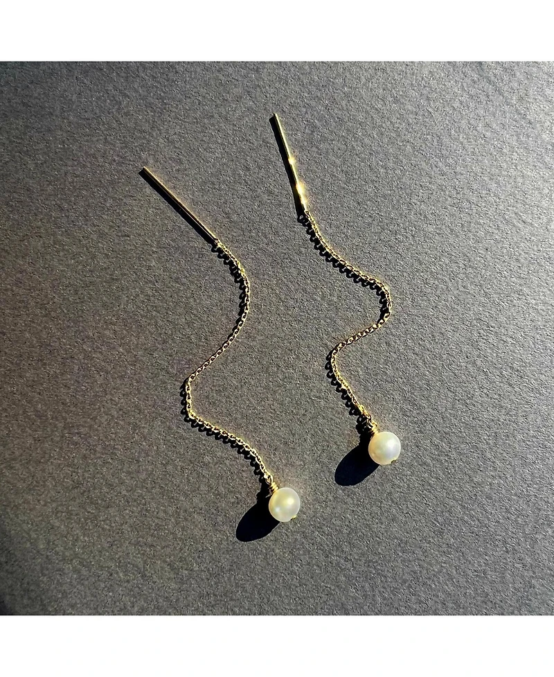 Paloma Pearl Threaders Gold