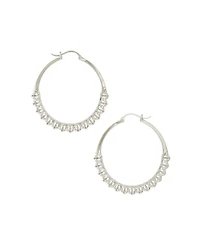 Calla Hoops Silver Medium