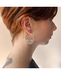 Astor & Orion Iris Hoops Silver Small