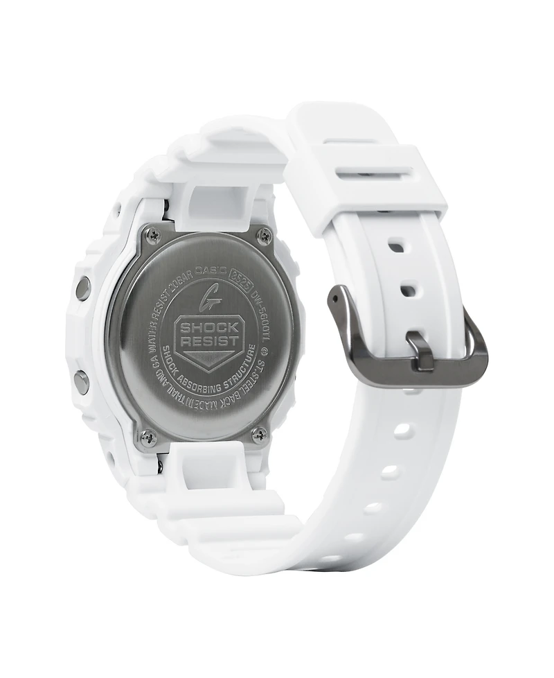 G-Shock Men's Digital White Resin Watch, 42.8mm DW5600TL-7