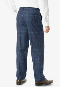 KingSize Big & Tall Easy Movement Plain-Front Expandable Dress Pants