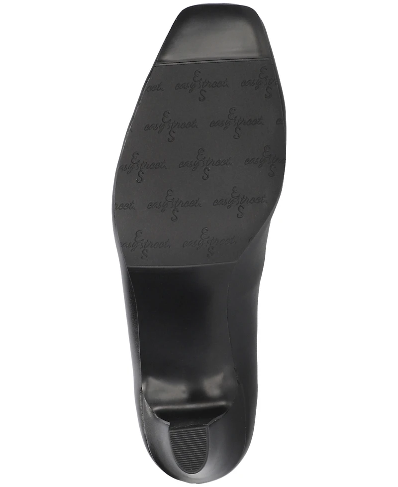 Easy Street Women's Poet Square Toe Pumps