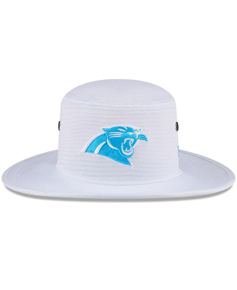 New Era Men's White Carolina Panthers 2024 Nfl Training Camp Panama Bucket Hat