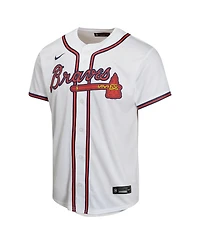 Nike Big Boys and Girls Austin Riley White Atlanta Braves Home Game Player Jersey