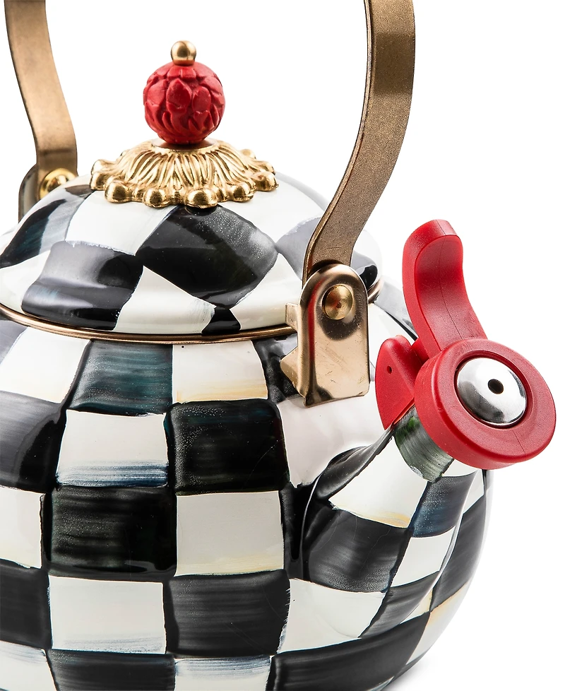 Mackenzie-Childs Courtly Check 2-Qt. Whistling Tea Kettle