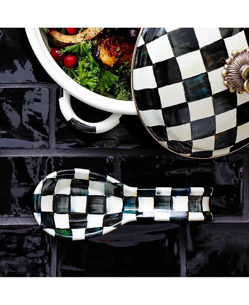Mackenzie-Childs Courtly Check Spoon Rest