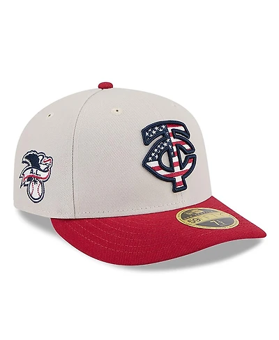 New Era Men's Red Minnesota Twins 2024 Fourth of July Low Profile 59FIFTY Fitted Hat